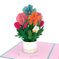 Happy Birthday Card with Mini Bouquet