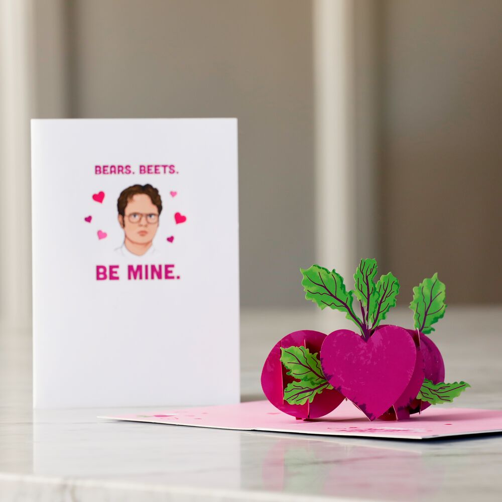 The Office No One Beets You Valentine Pop-Up Card