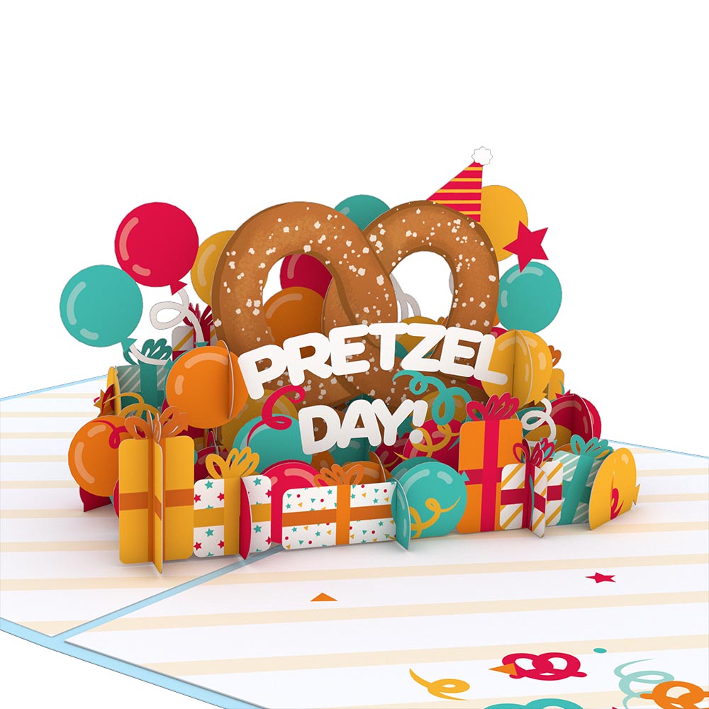 The Office Pretzel Day Birthday Pop-Up Card