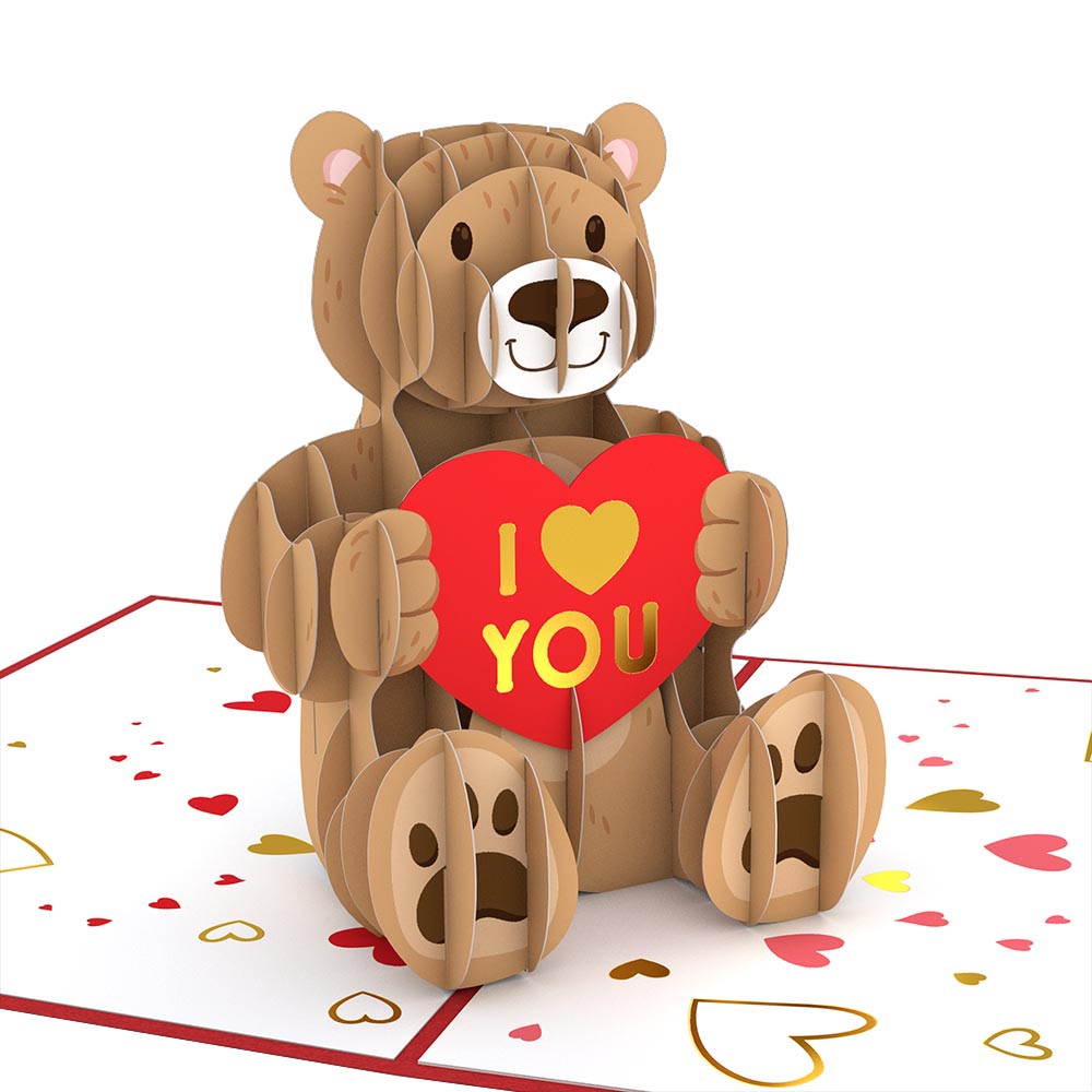 Valentine’s Day Love Bear Pop-Up Card