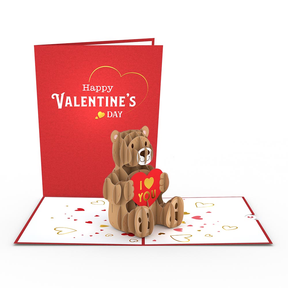 Valentine’s Day Love Bear Pop-Up Card