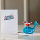 Whale You Be My Valentine Pop-Up Card