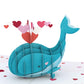 Whale You Be My Valentine Pop-Up Card