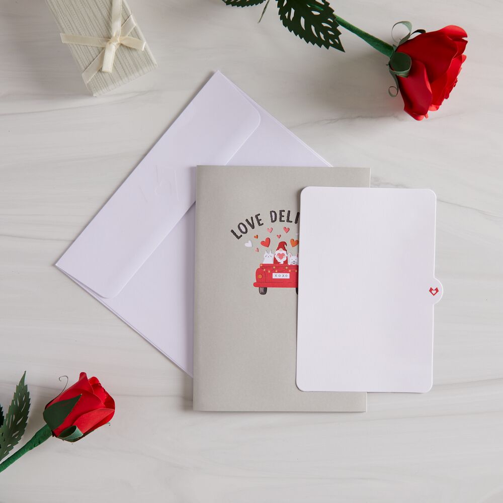 Love Delivery Truck Pop-Up Card