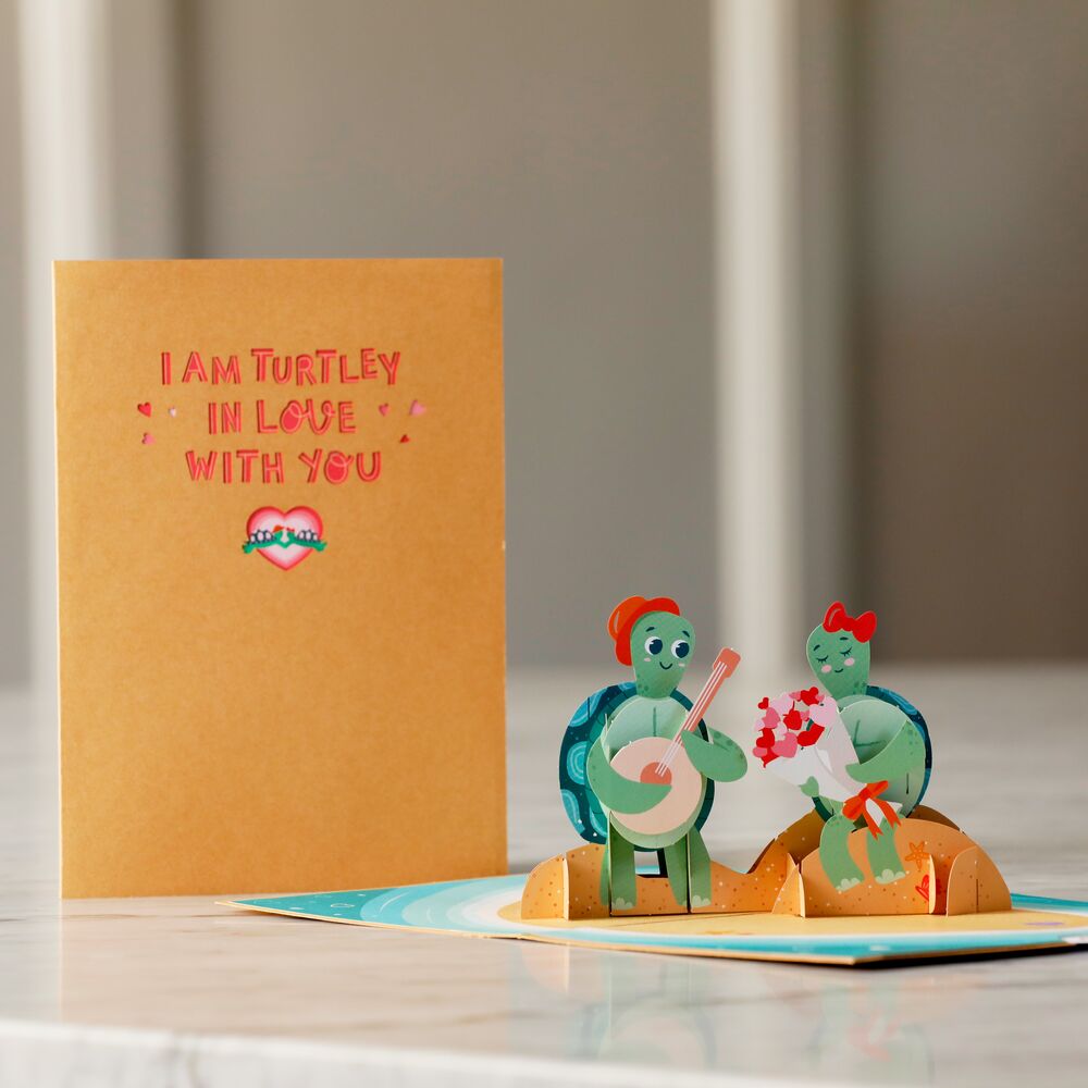 Turtley in Love Pop-Up Card