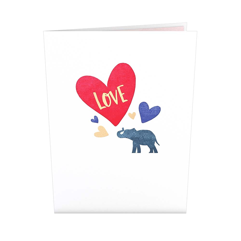 Love Elephants Pop-Up Card