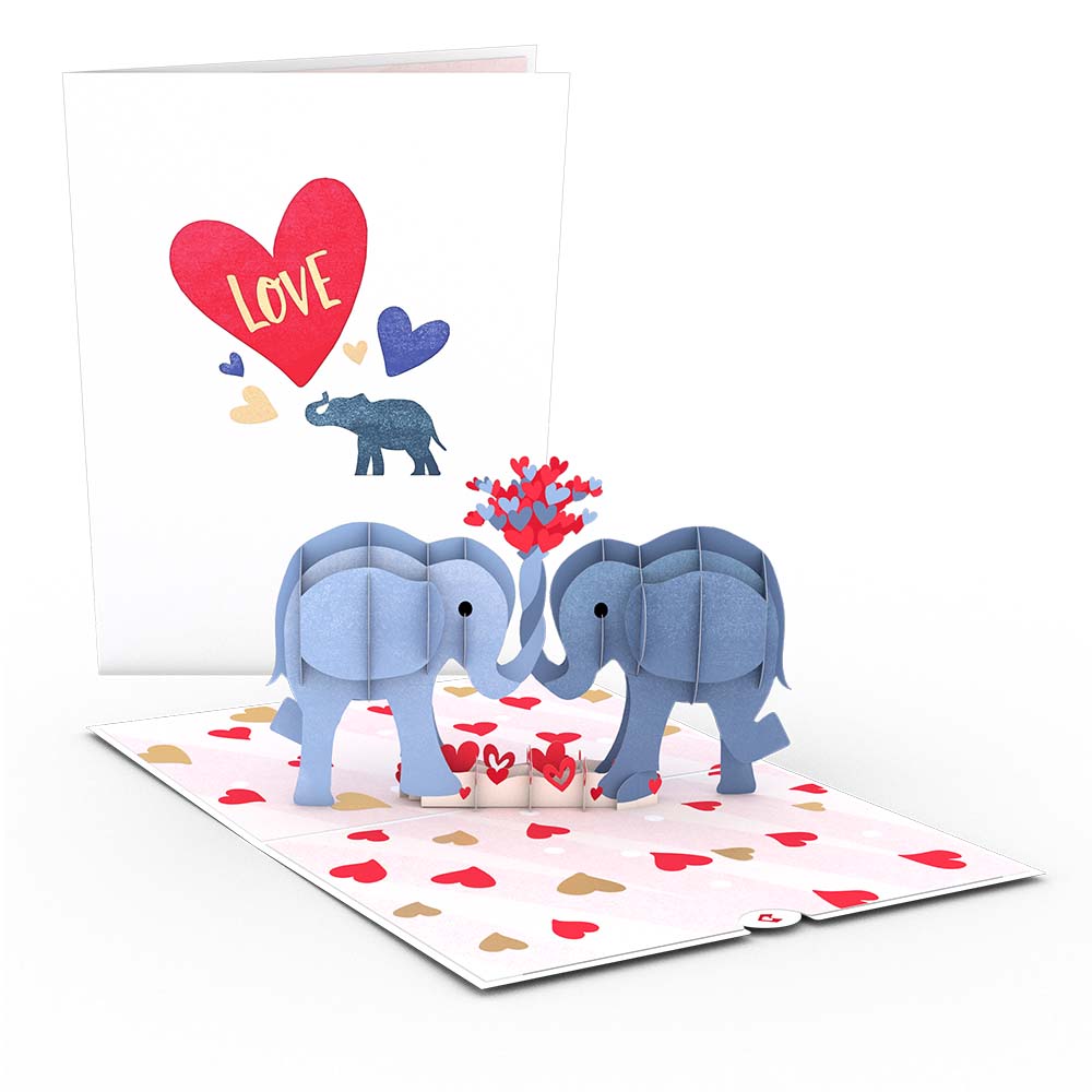 Love Elephants Pop-Up Card