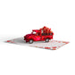 Giant Love Delivery Truck Pop-Up Card