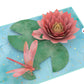 Water Lily Dragonfly Pop-Up Card