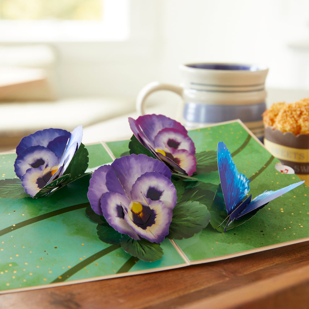 Pansies Pop-Up Card