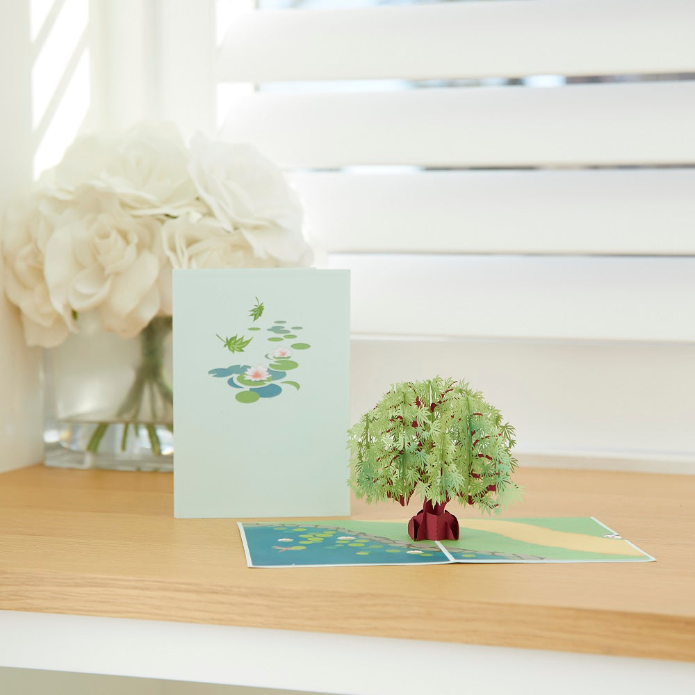 Green Maple Tree Pop-Up Card