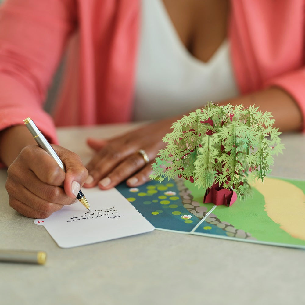 Green Maple Tree Pop-Up Card