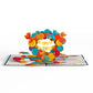 Happy Birthday Banner and Balloons Pop-Up Card