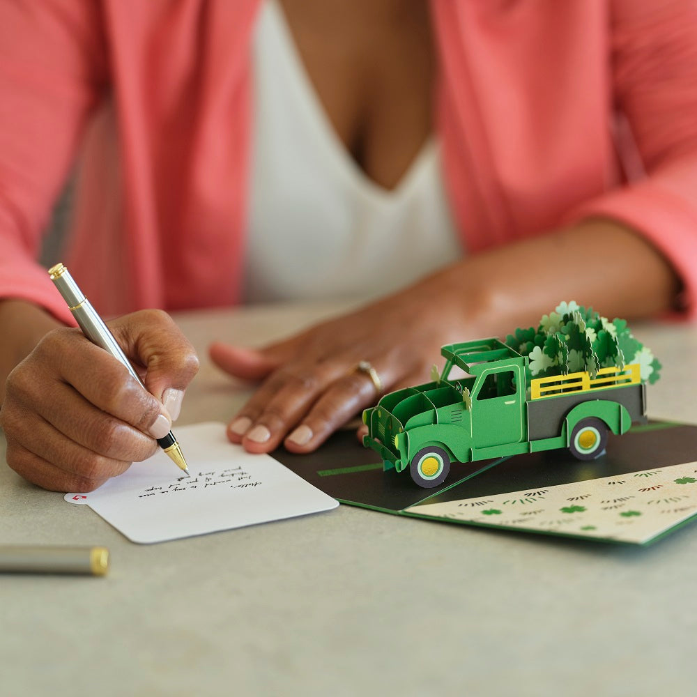 Truckloads of Luck Pop-Up Card