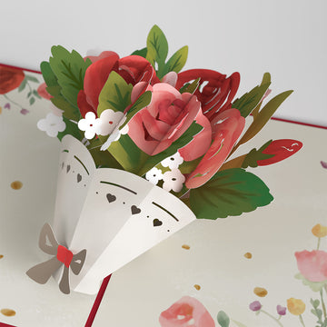 Anniversary Roses Bouquet Pop-Up Card – Lovepop