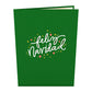 Feliz Navidad Christmas Tree Pop-Up Card