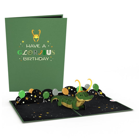 Marvel's Loki Glorious Birthday Pop-Up Card