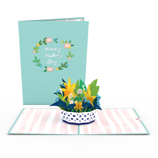 Mother's Day Daffodil Basket Pop-Up Card