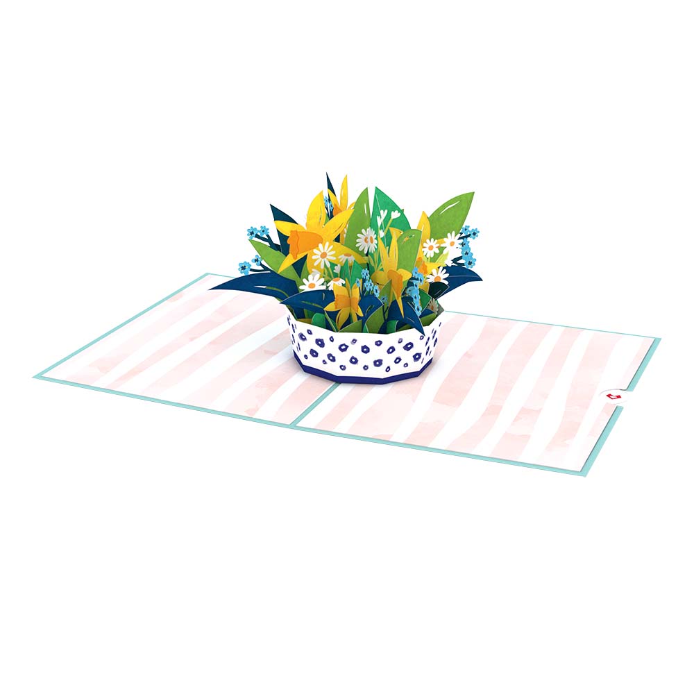 Mother's Day Daffodil Basket Pop-Up Card