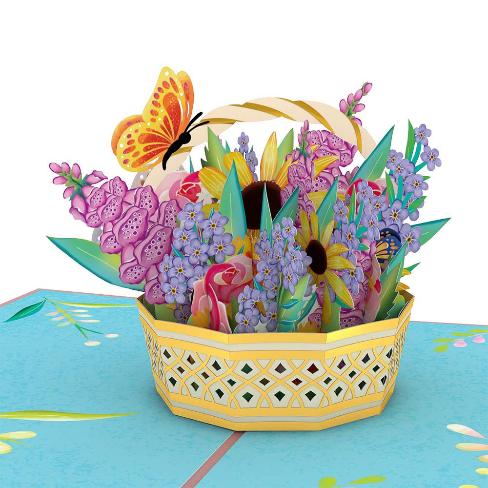 Mother's Day Sunflower Basket Pop-Up Card