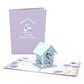Mother's Day Blue Birdhouse Pop-Up Card