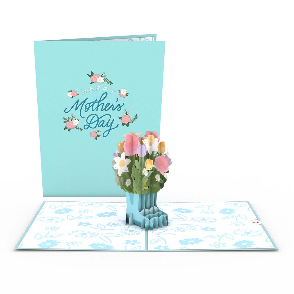 Mother’s Day Gardening Boots Pop-Up Card