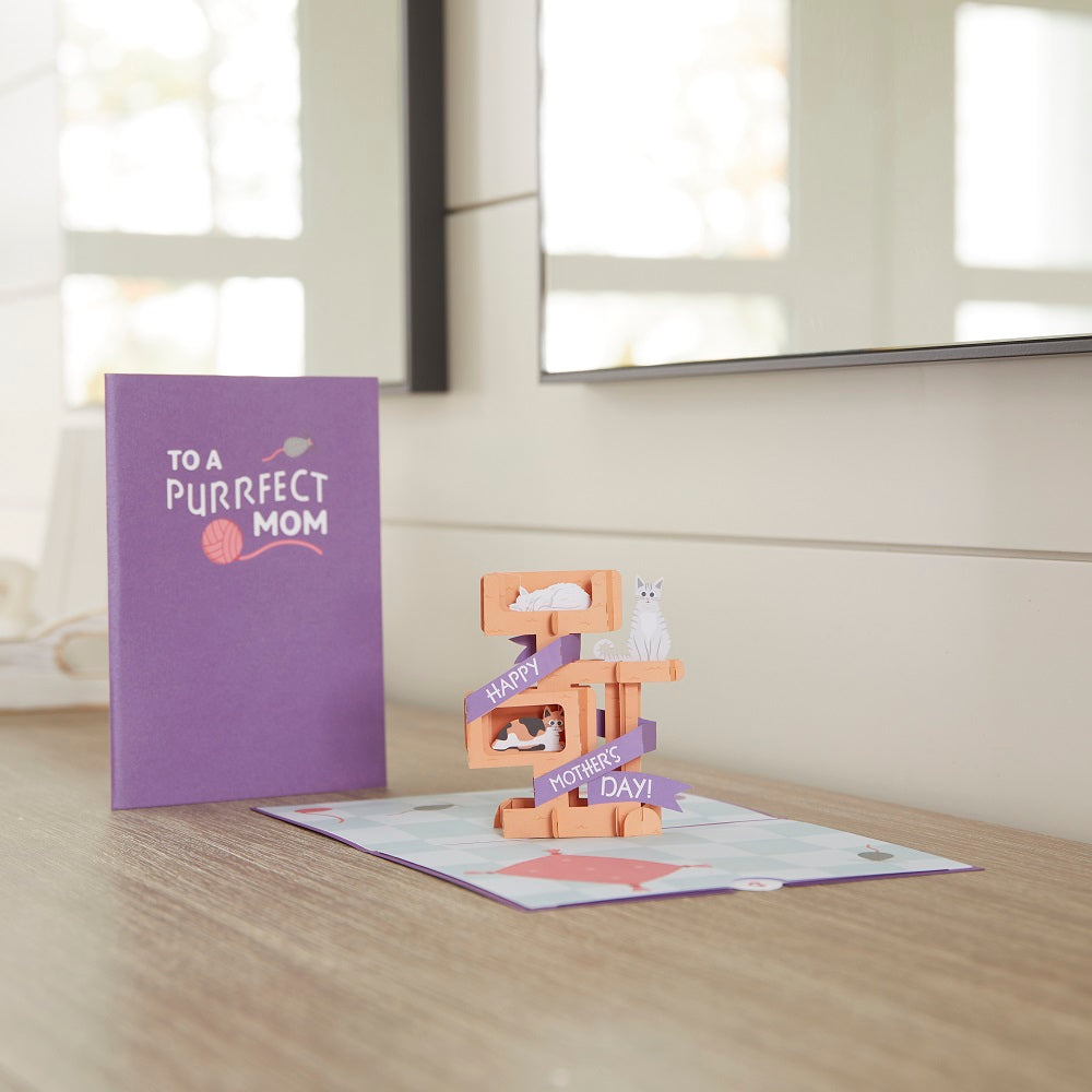 Purrfect Mom Pop-Up Mother's Day Cat Card