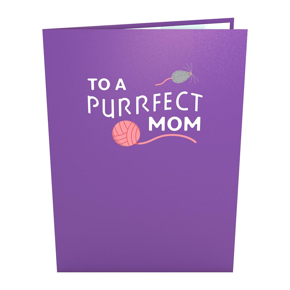 Purrfect Mom Pop-Up Mother's Day Cat Card