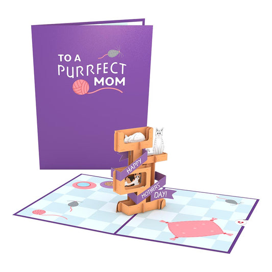 Purrfect Mom Pop-Up Mother's Day Cat Card