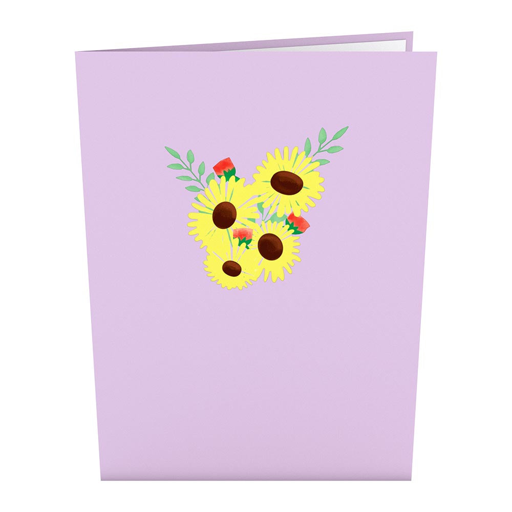 Sunflower Watering Can Pop-Up Card