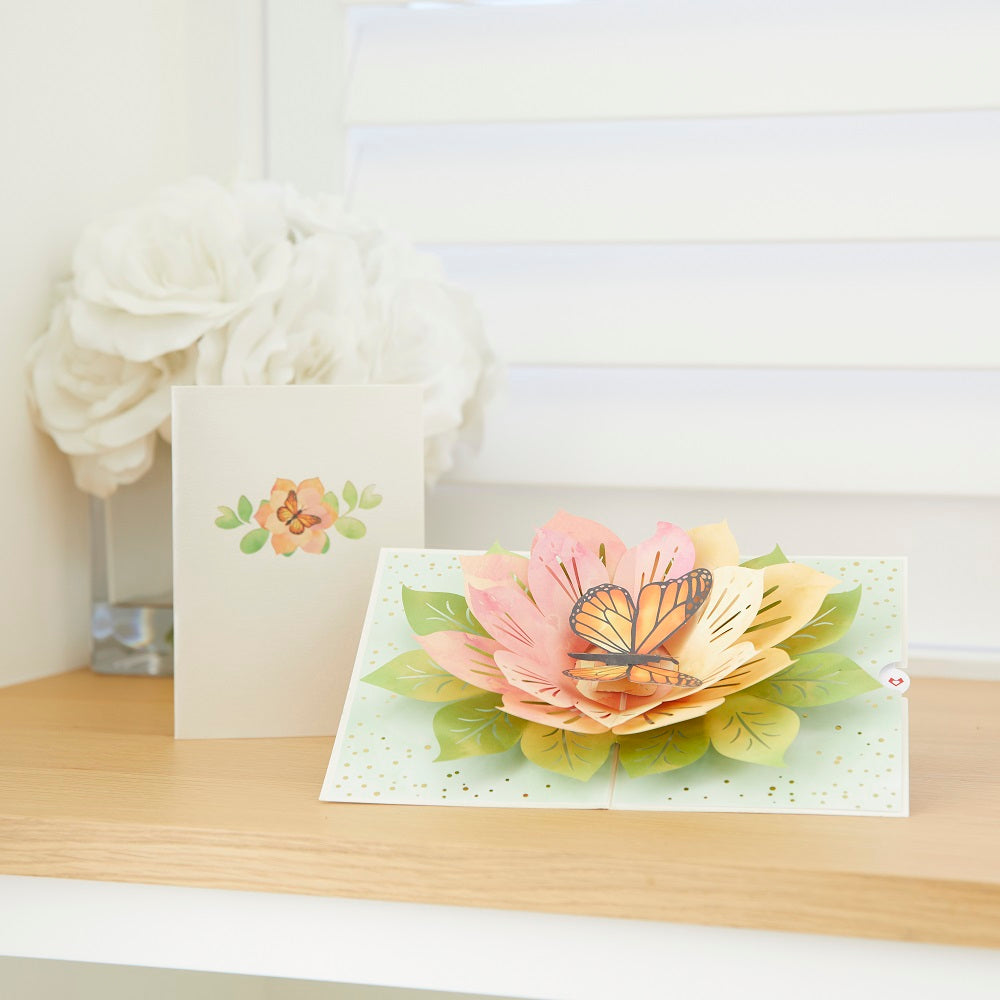 Monarch Butterfly Bloom Pop-Up Card