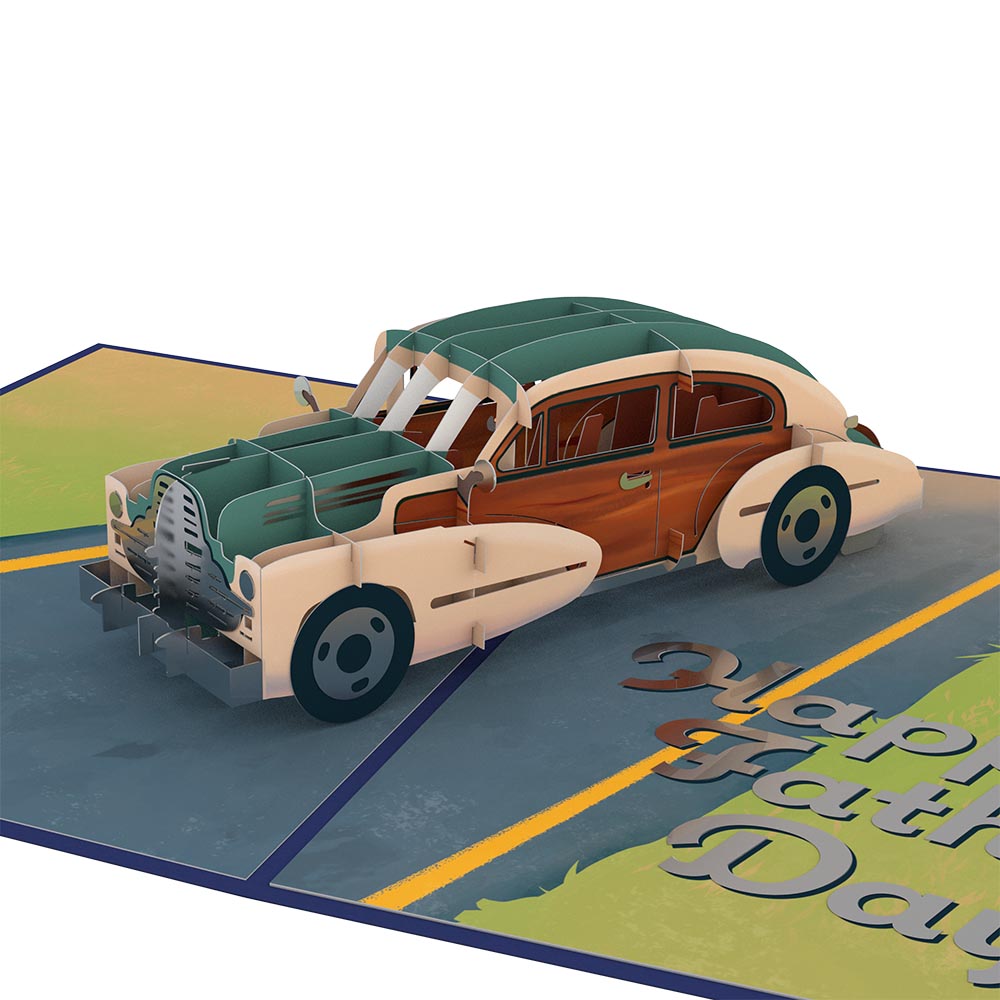 Father’s Day Classic Car Pop-Up Card