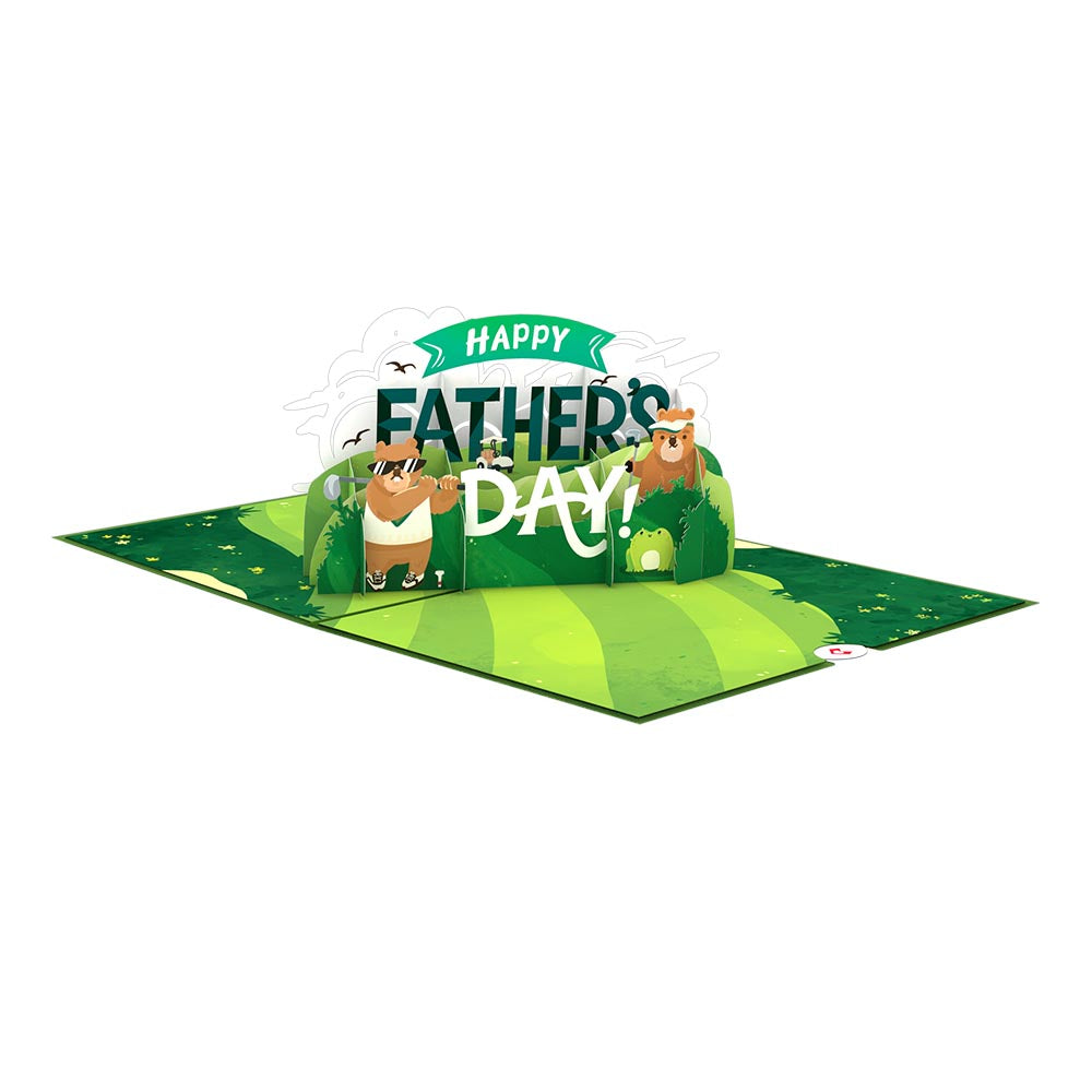 Happy Father's Day Golf Pop-Up Card