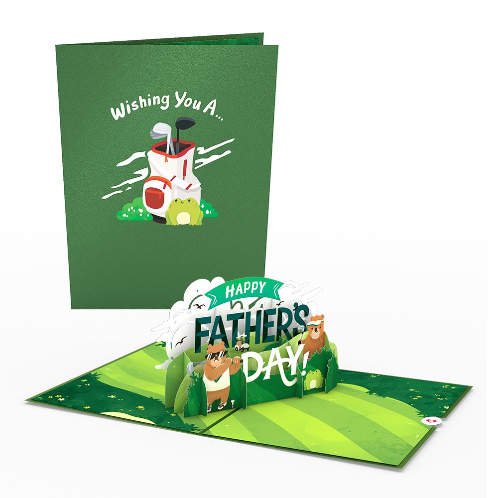 Happy Father's Day Golf Pop-Up Card