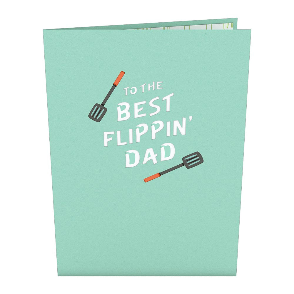 Best Flippin’ Dad Father's Day Pop-Up Card