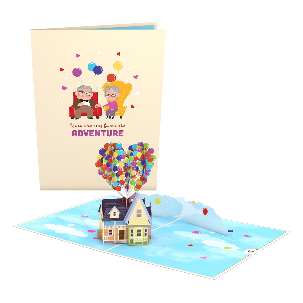 Disney and Pixar Up My Greatest Adventure Pop-Up Card