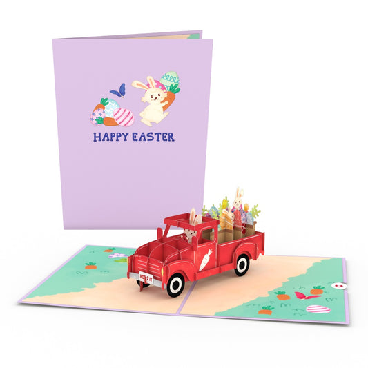 Easter Truck Pop-Up Card