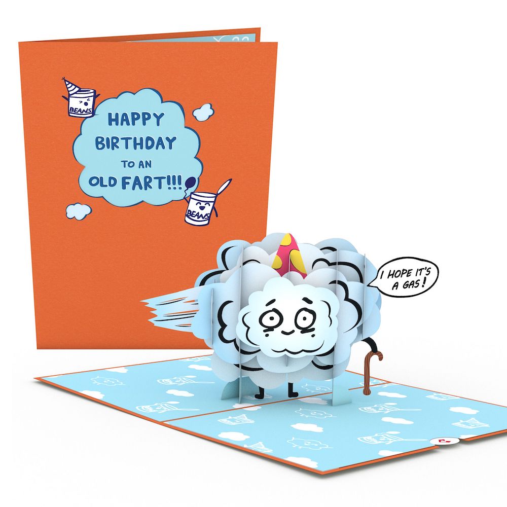 Happy Birthday to an Old Fart Pop-Up Card
