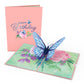 Birthday Blue Morpho Butterfly Pop-Up Card