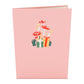 Woodland Gnomes Birthday Cake Pop-Up Card