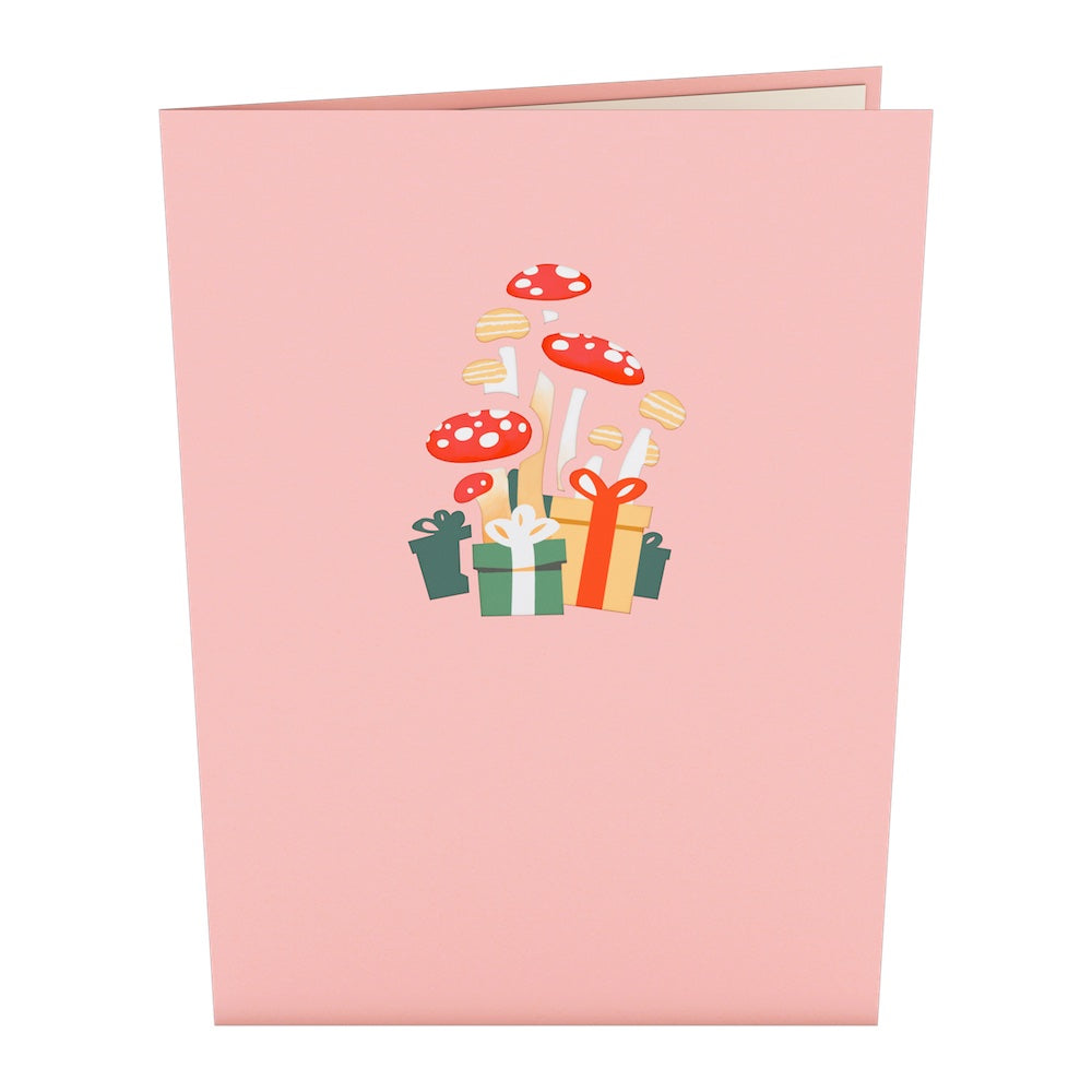 Woodland Gnomes Birthday Cake Pop-Up Card