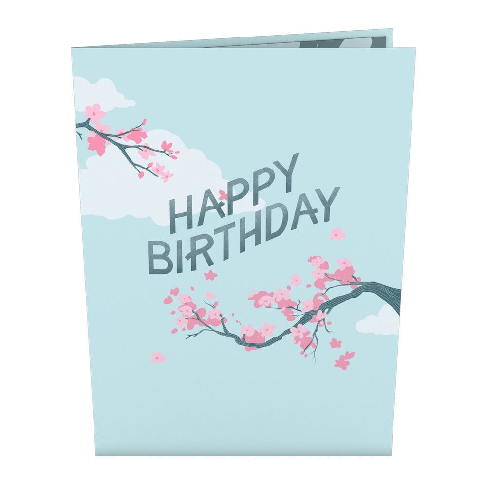 Birthday Cherry Blossom Pop-Up Card