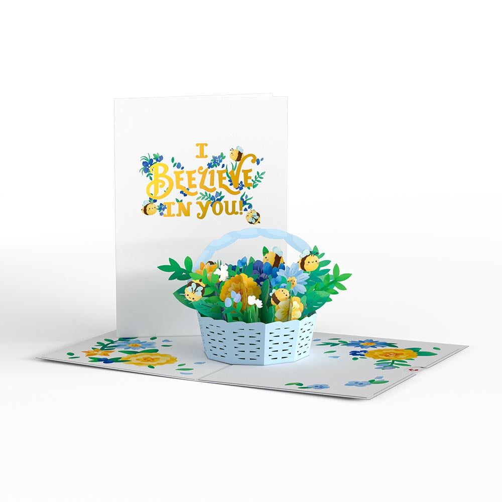 Beelieve Bee-utiful Flower Pop-Up Card & Bouquet Bundle