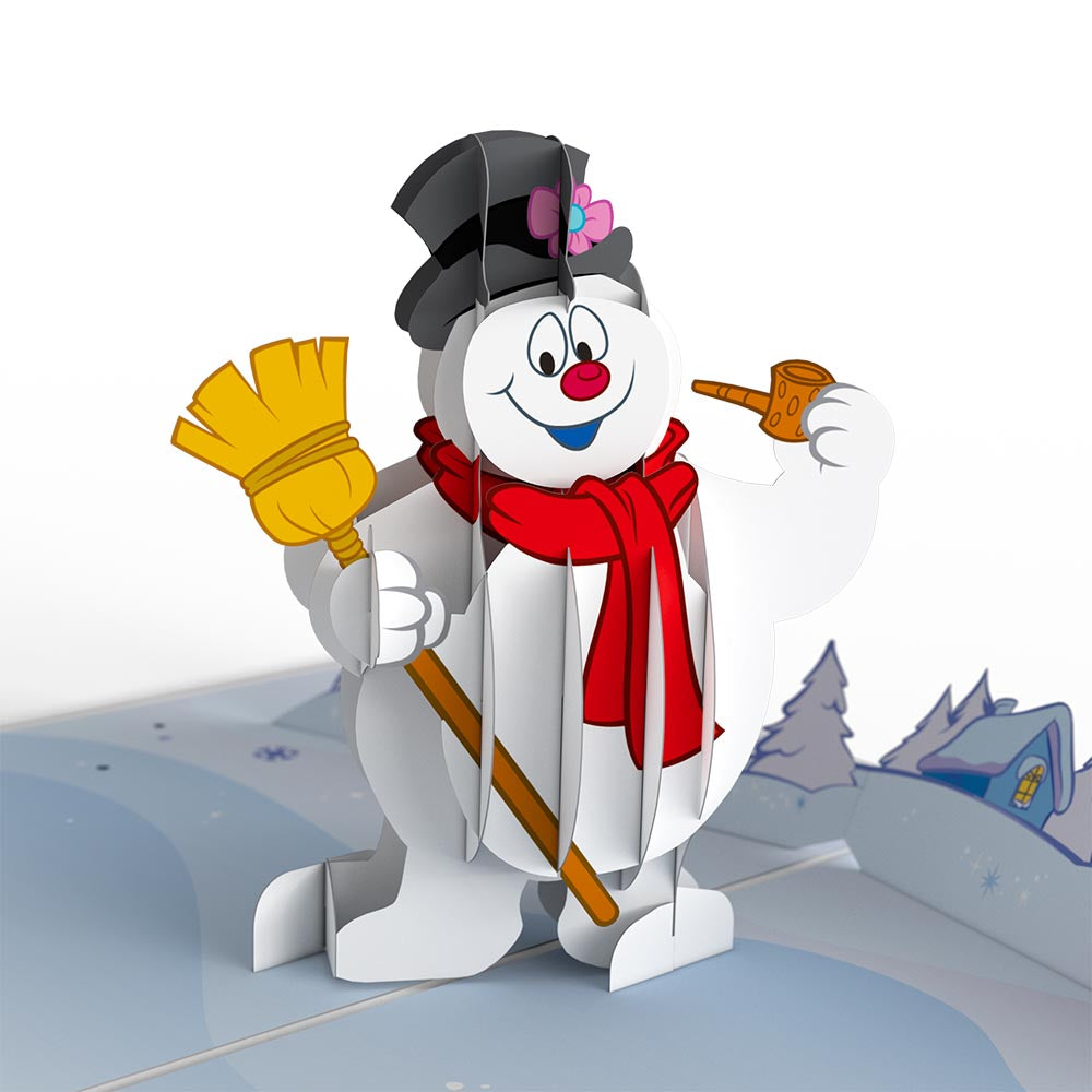 Frosty The Snowman Jolly Happy Christmas Pop-Up Card