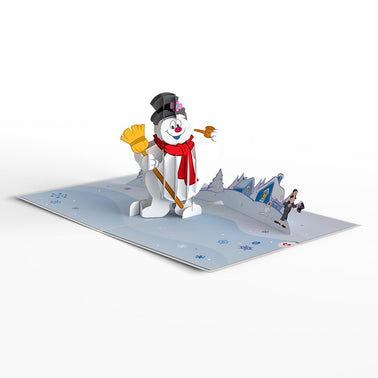 Frosty The Snowman Jolly Happy Christmas Pop-Up Card