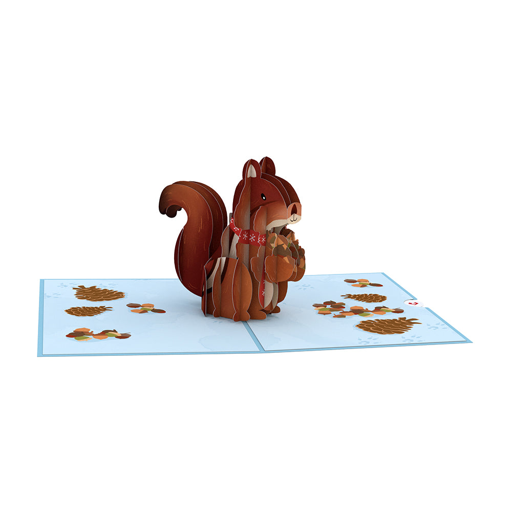 Seasons Greetings Chipmunk Pop-Up Card