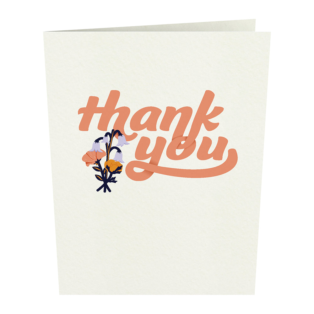 Thank You Flower Basket Notecards (4-Pack)