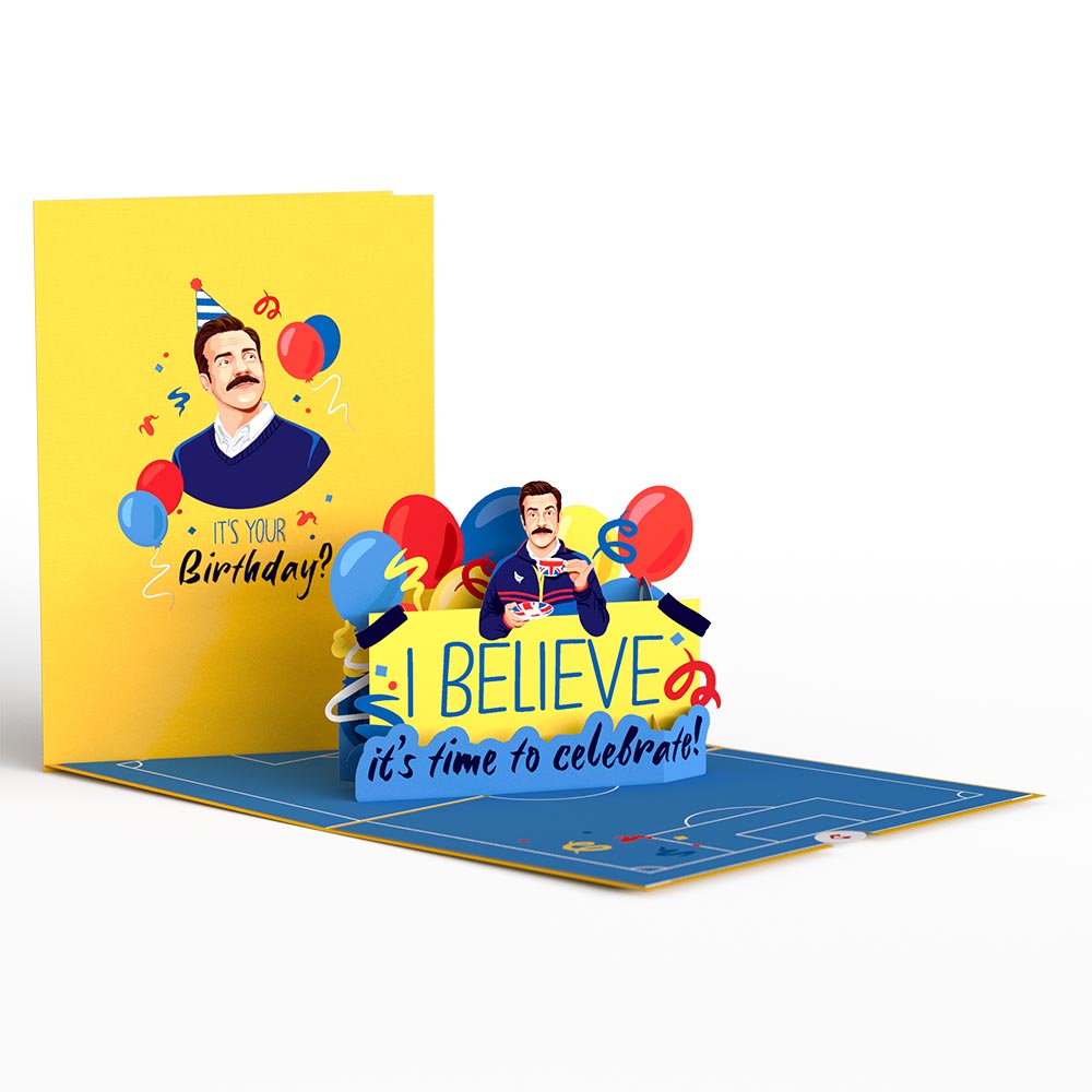 Ted Lasso I Believe Birthday Pop-Up Card