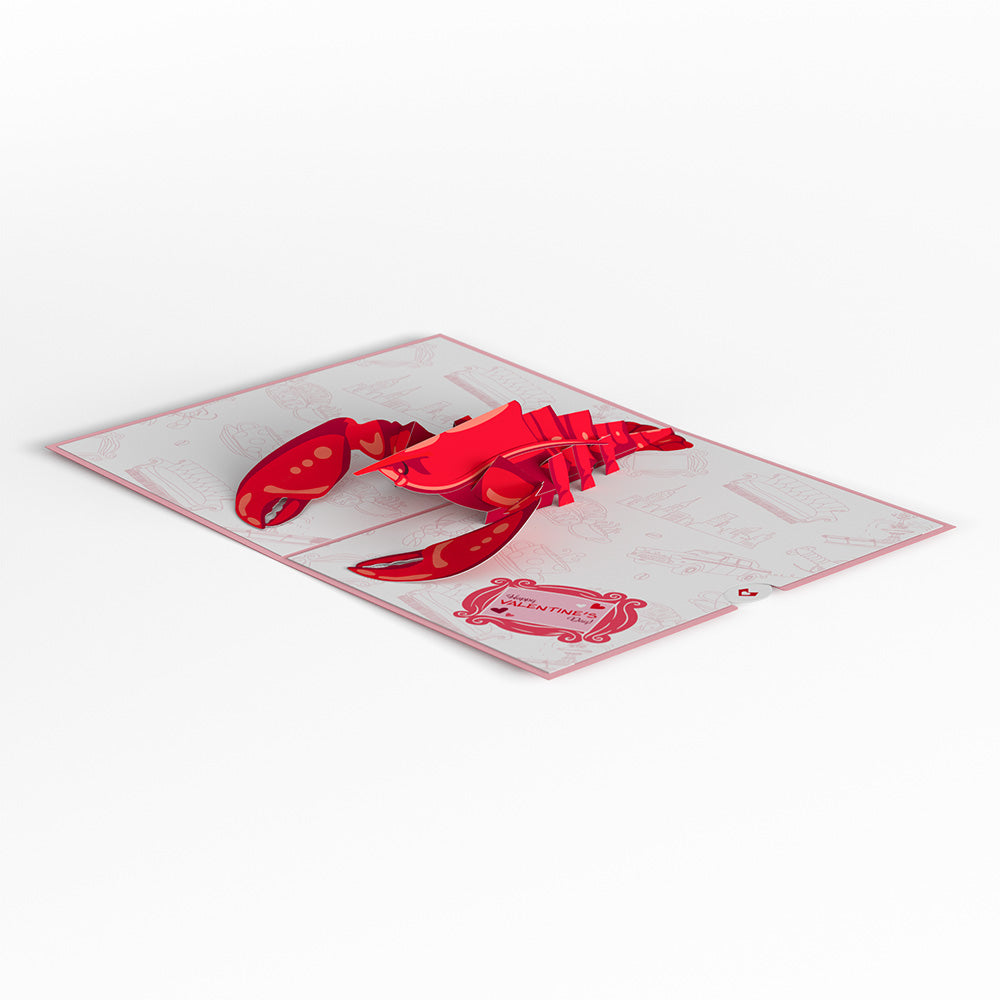 Friends You're My Lobster Pop-Up Card