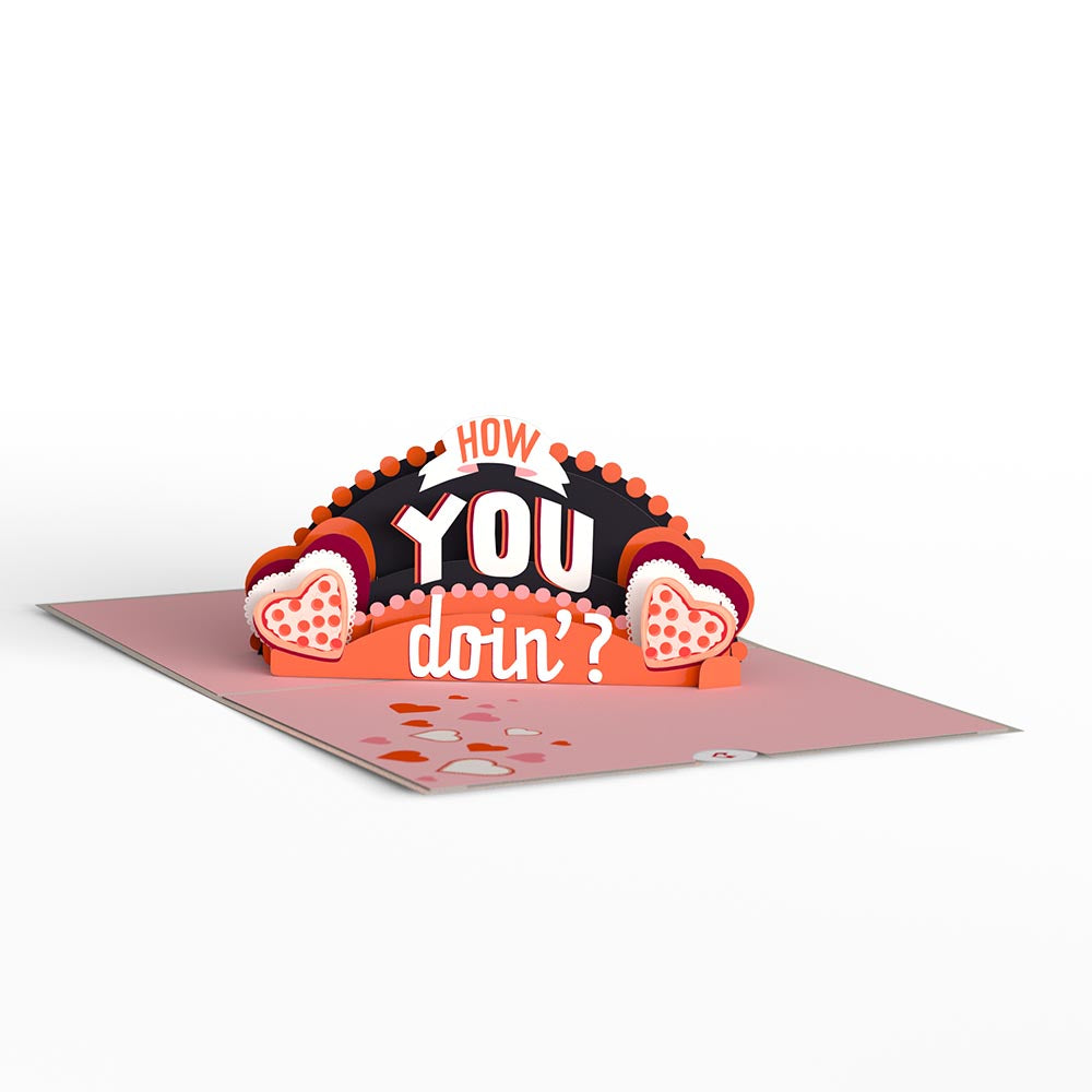 Friends How You Doin'? Valentine Pop-Up Card